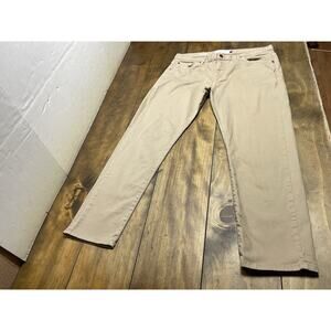 Peter Manning Chino Pants Men's 34x28 Khaki Casual Office Travel Lightweight